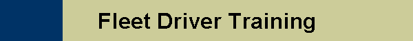 Fleet Driver Training